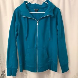 Champion turquoise zip hoodie Sz L